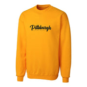 Pittsburgh Passion Crewneck Sweatshirt with Vintage Script Logo - Adult