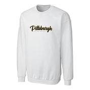 Pittsburgh Passion Crewneck Sweatshirt with Vintage Script Logo - Adult