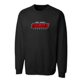 Port Moody Lacrosse Felt Applique Thunder Logo Crewneck Sweatshirt - Adult