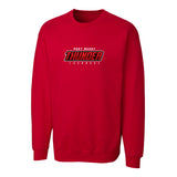 Port Moody Lacrosse Felt Applique Thunder Logo Crewneck Sweatshirt - Adult