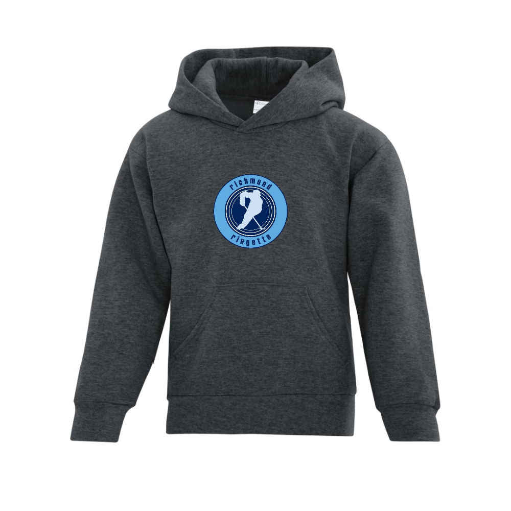 Richmond Ringette Embroidered Front Logo Hoodie - Youth