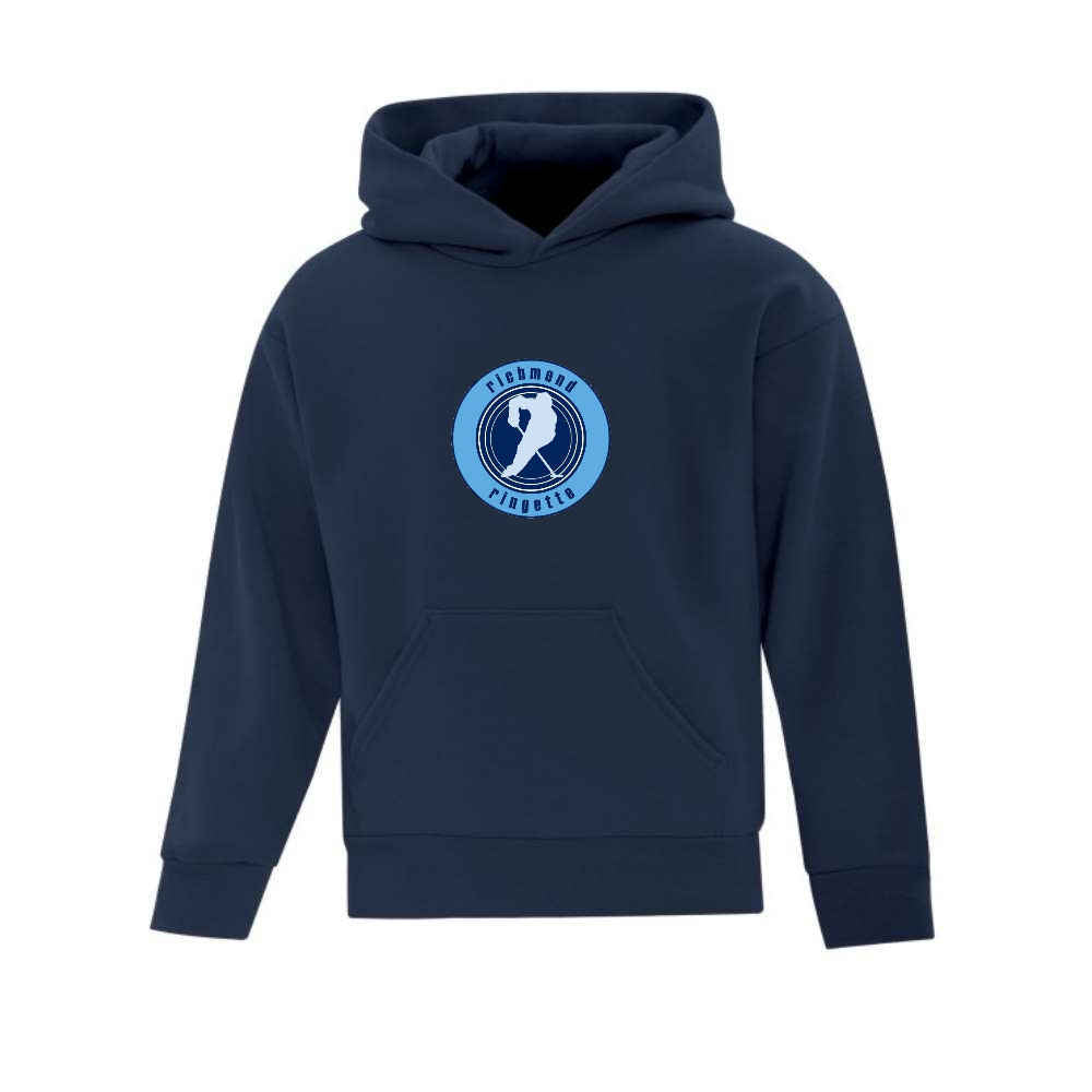 Richmond Ringette Embroidered Front Logo Hoodie - Youth