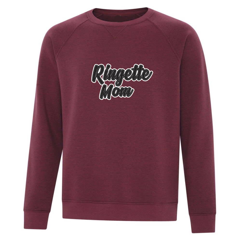 Ringette Mom Vintage Crew Neck Sweatshirt