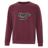 Ringette Mom Vintage Crew Neck Sweatshirt