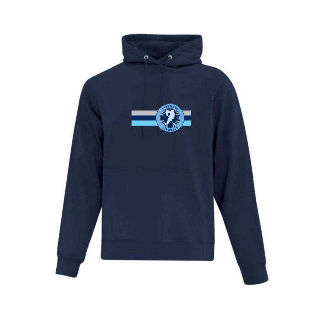 Richmond Ringette Applique Block Logo Hoodie - Adult