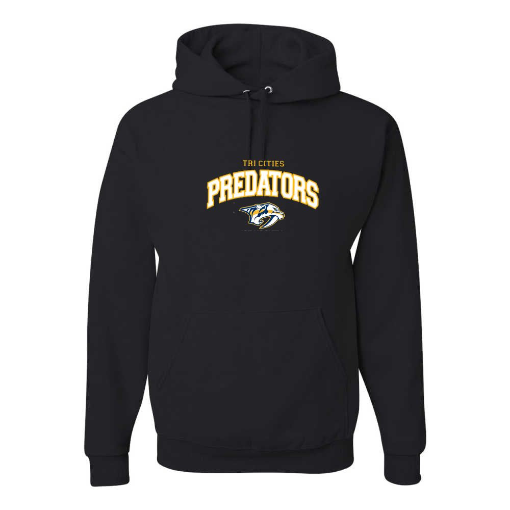 Predators Curved Applique Logo Hoodie - Adult
