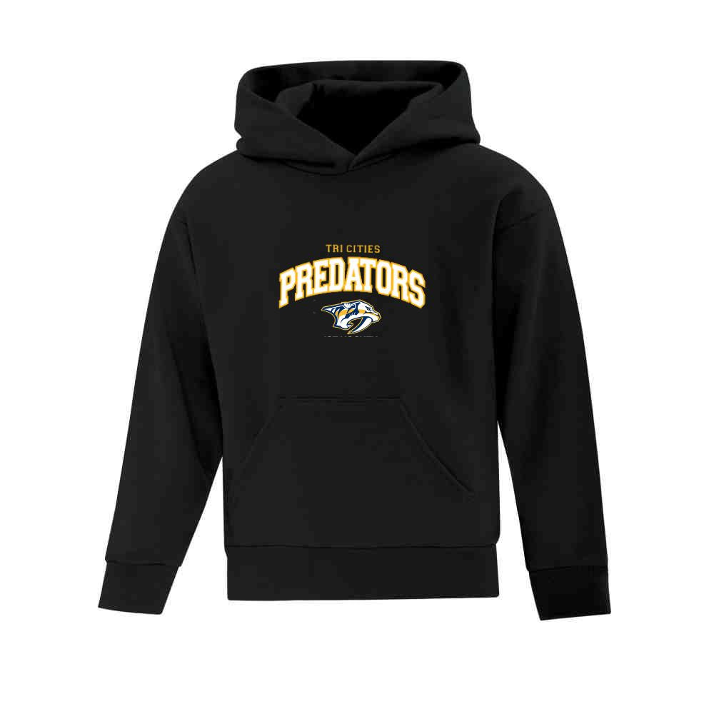 Predators Curved Applique Logo Hoodie - Youth