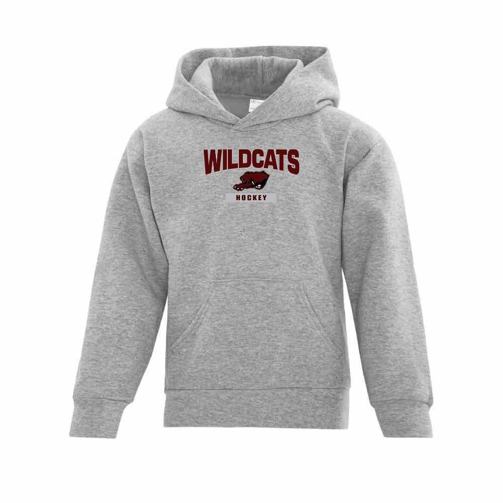 Wildcats Hockey Applique Logo Hoodie - Youth