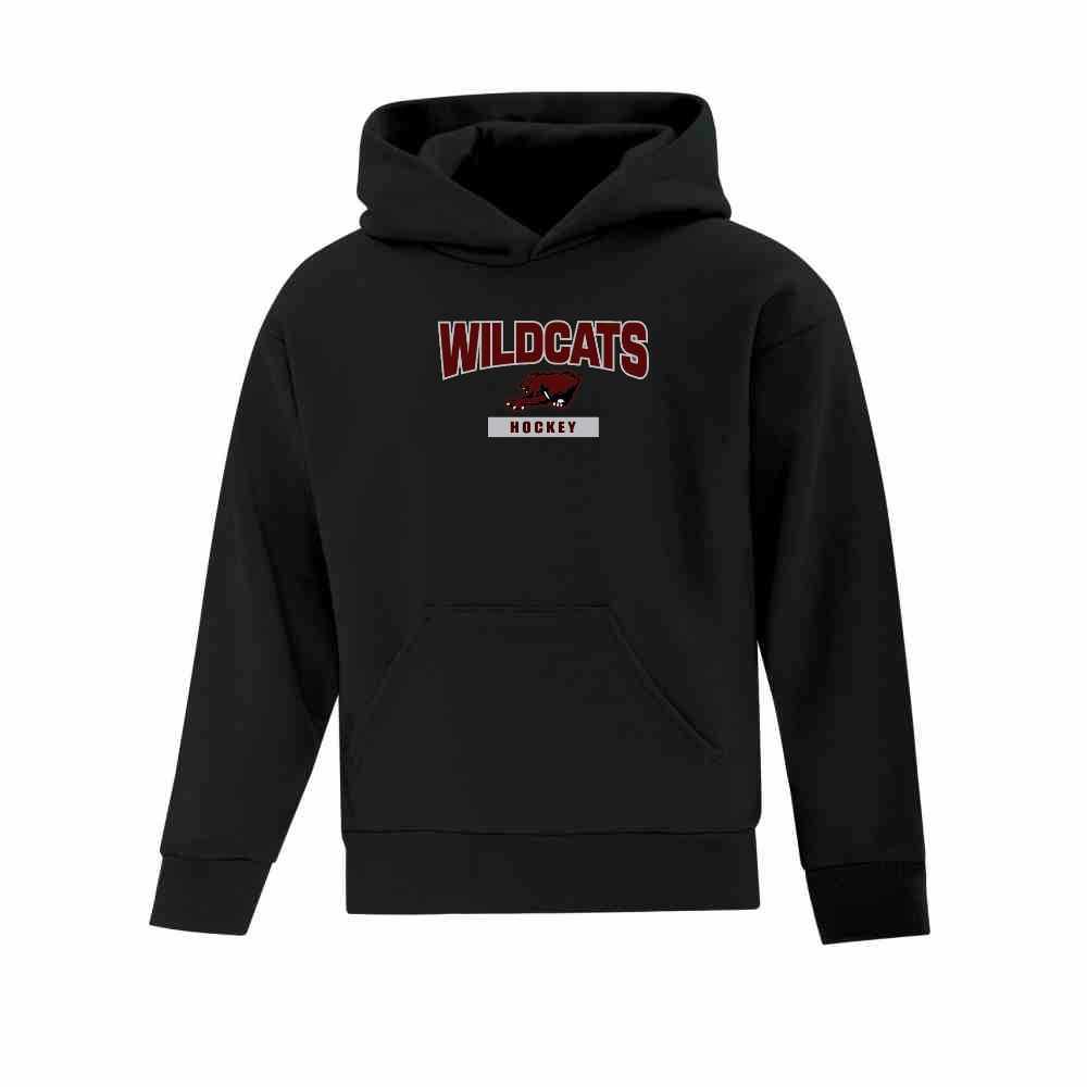 Wildcats Hockey Applique Logo Hoodie - Youth