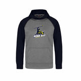 OMHMHA Wranglers Embroidered 2-Tone Hoodie - Youth
